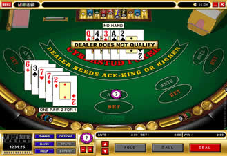 Caribbean Stud Poker Screenshot